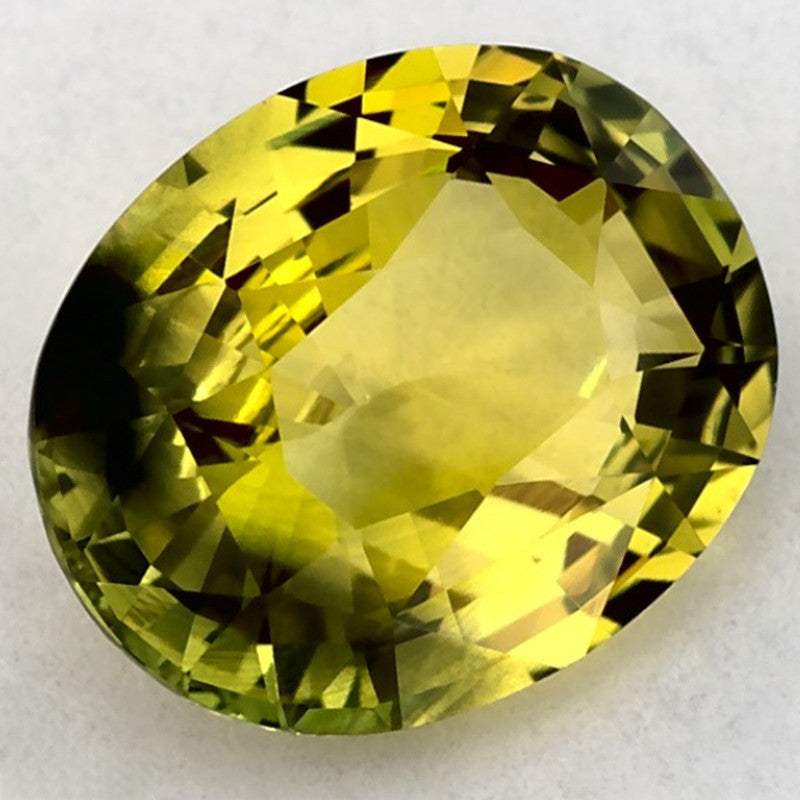 1.63 Carat Oval Natural Green Sapphire