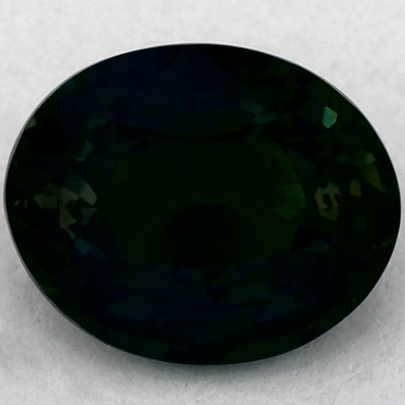 1.81 Carat Oval Natural Green Sapphire