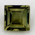 1.49 Carat Princess Natural Green Sapphire