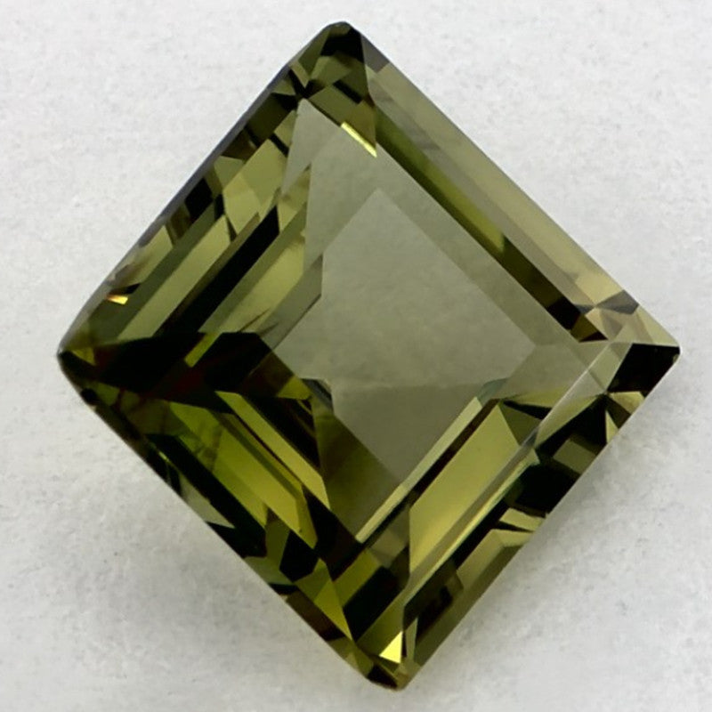 1.49 Carat Princess Natural Green Sapphire