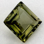 1.49 Carat Princess Natural Green Sapphire