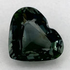 1.04 Carat Heart Natural Green Sapphire