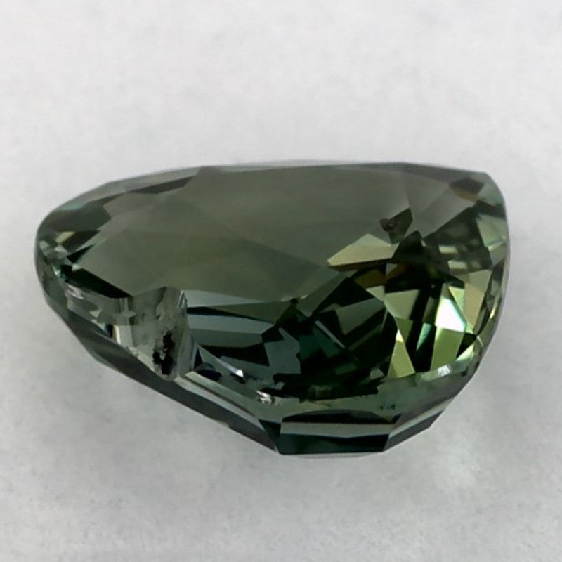 1.04 Carat Heart Natural Green Sapphire