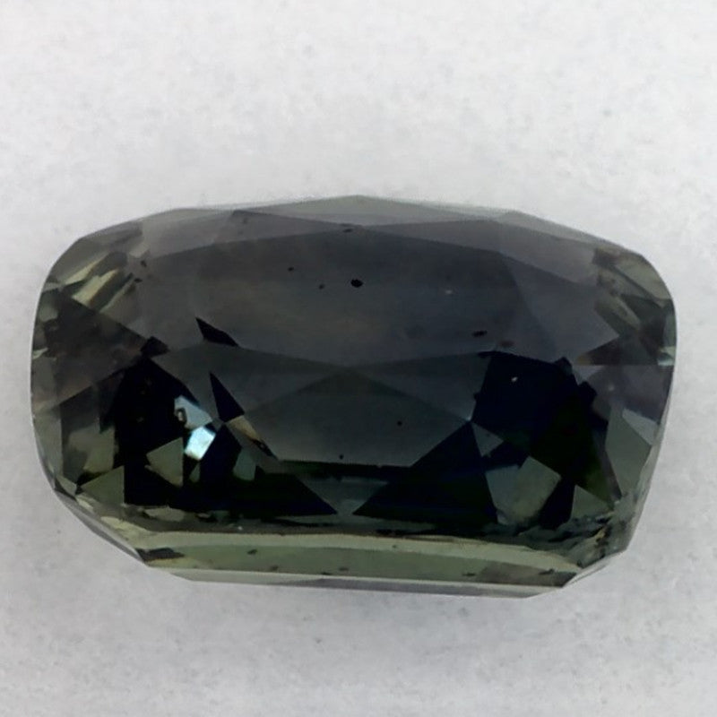 1.43 Carat Cushion Natural Green Sapphire
