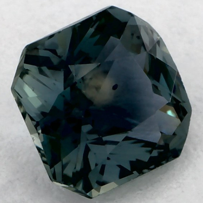 1.10 Carat Radiant Natural Green Sapphire