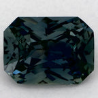 1.24 Carat Radiant Natural Green Sapphire