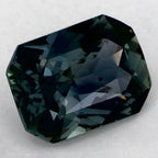 1.24 Carat Radiant Natural Green Sapphire