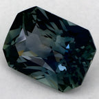 1.24 Carat Radiant Natural Green Sapphire