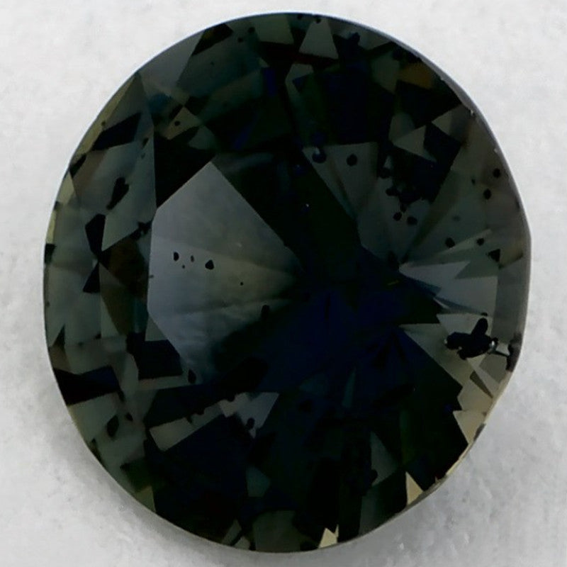 1.16 Carat Round Natural Green Sapphire