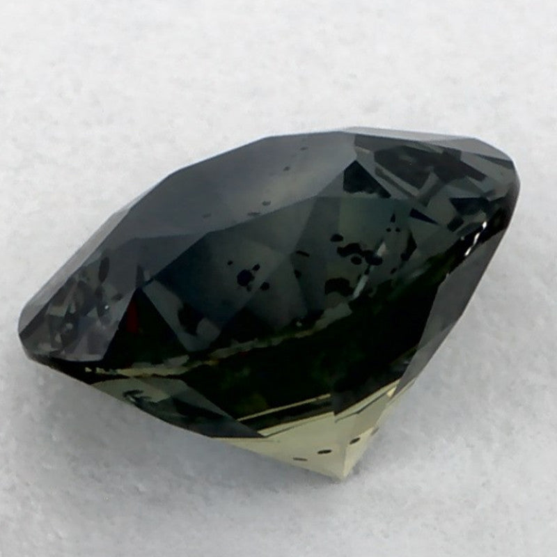 1.16 Carat Round Natural Green Sapphire