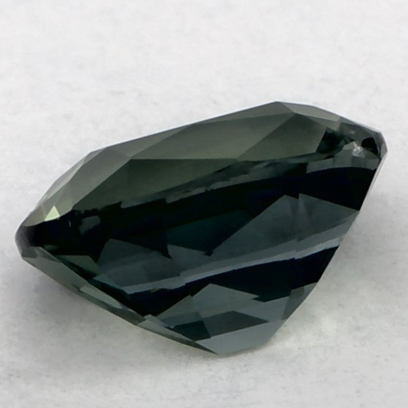 1.00 Carat Cushion Natural Green Sapphire