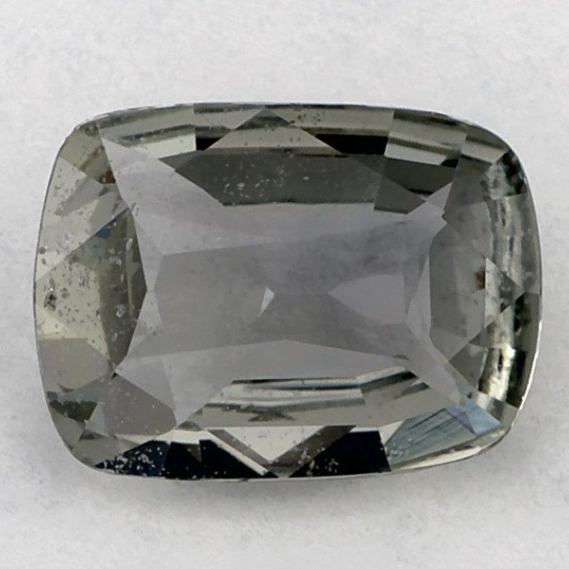 1.37 Carat Cushion Natural Green Sapphire