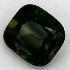 1.28 Carat Cushion Natural Green Sapphire