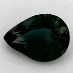1.53 Carat Pear Natural Green Sapphire