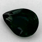 1.53 Carat Pear Natural Green Sapphire