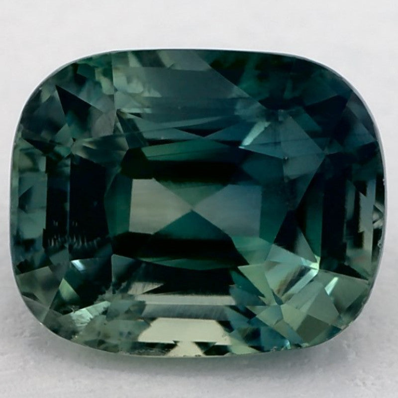 2.49 Carat Cushion Natural Green Sapphire