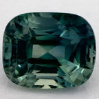 2.49 Carat Cushion Natural Green Sapphire