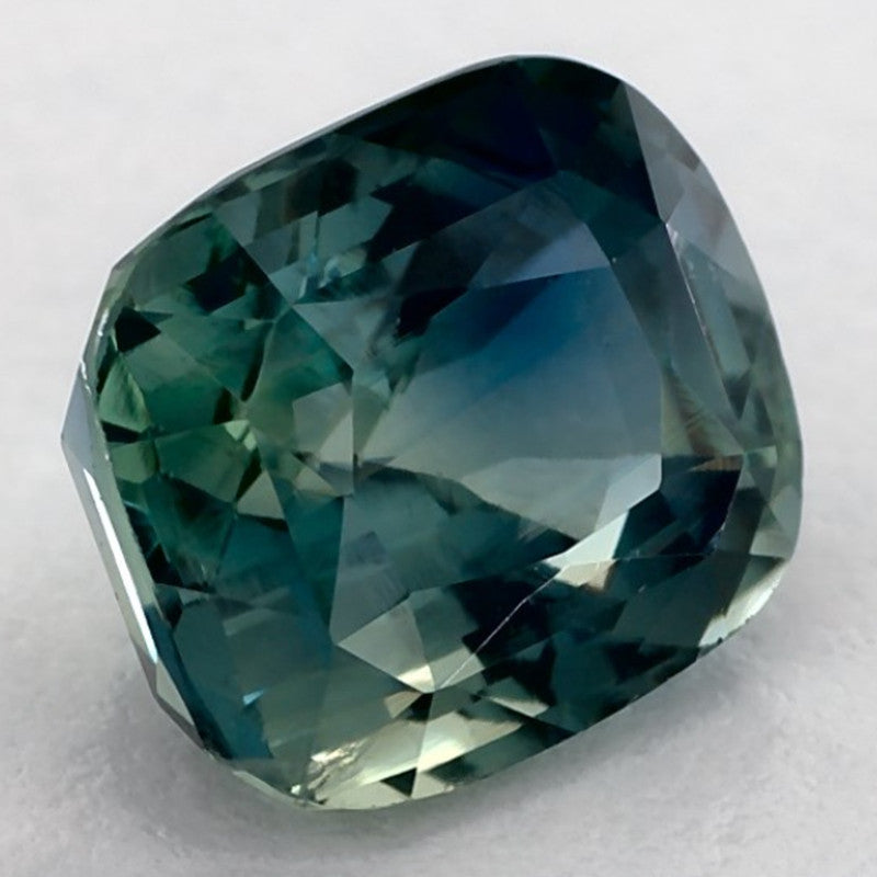 2.49 Carat Cushion Natural Green Sapphire