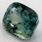 2.49 Carat Cushion Natural Green Sapphire