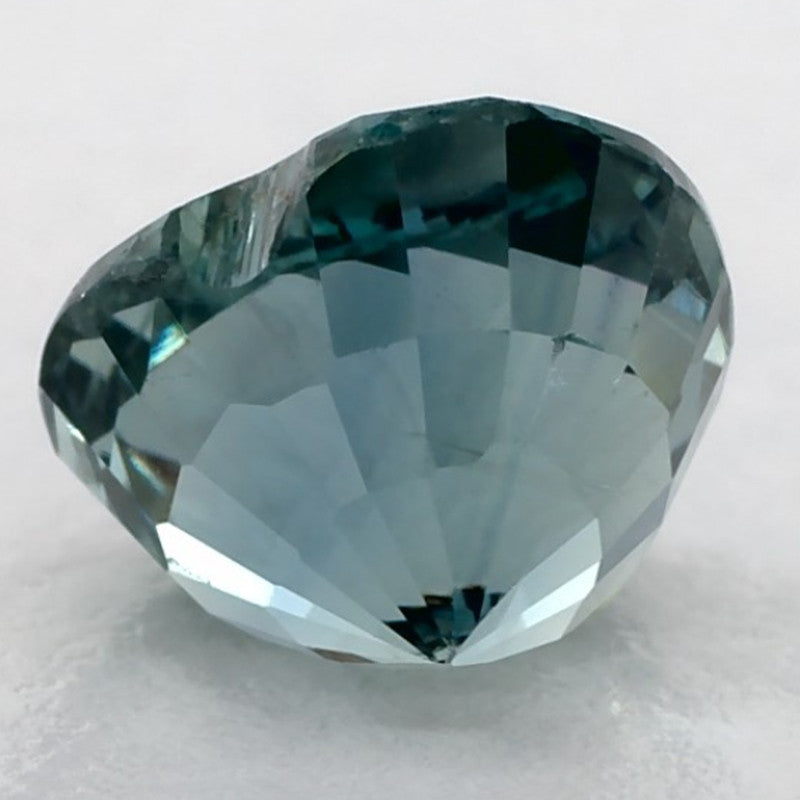 1.68 Carat Heart Natural Green Sapphire