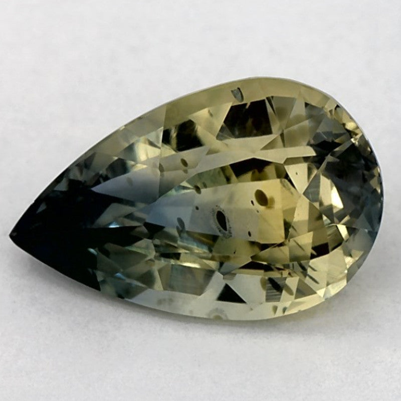 2.69 Carat Pear Natural Green Sapphire