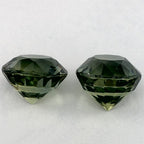 2.74 Carat Round Natural Green Sapphire