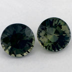 2.17 Carat Round Natural Green Sapphire