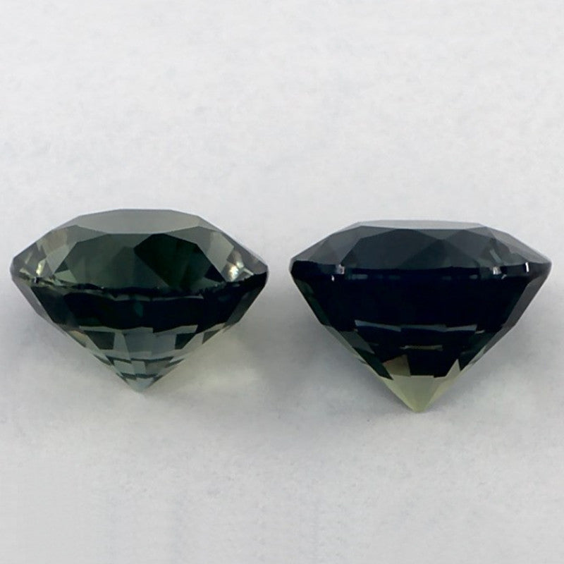 2.17 Carat Round Natural Green Sapphire