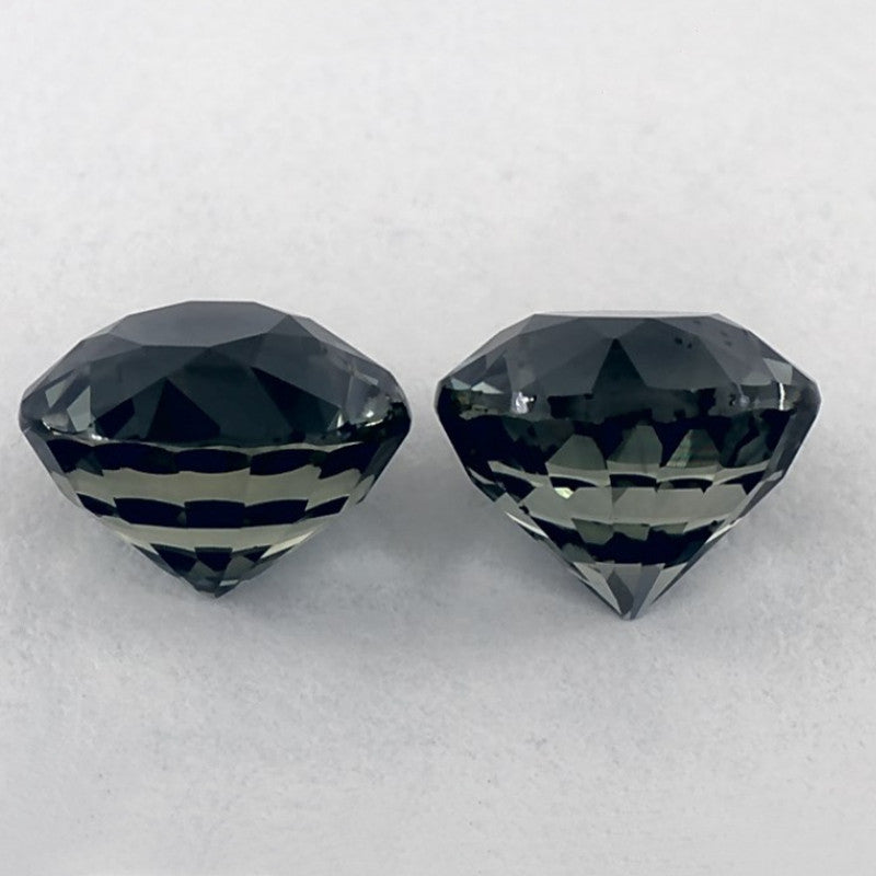 2.06 Carat Round Natural Green Sapphire