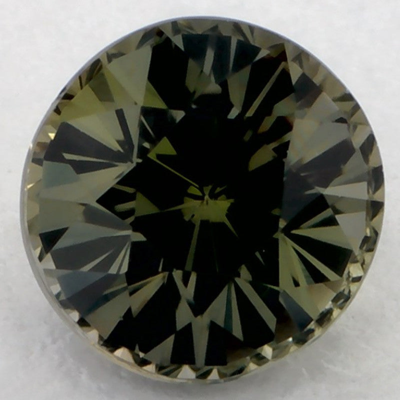 1.07 Carat Round Natural Green Sapphire