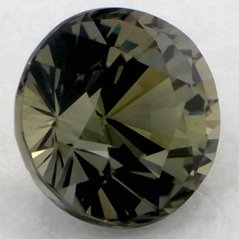 1.07 Carat Round Natural Green Sapphire