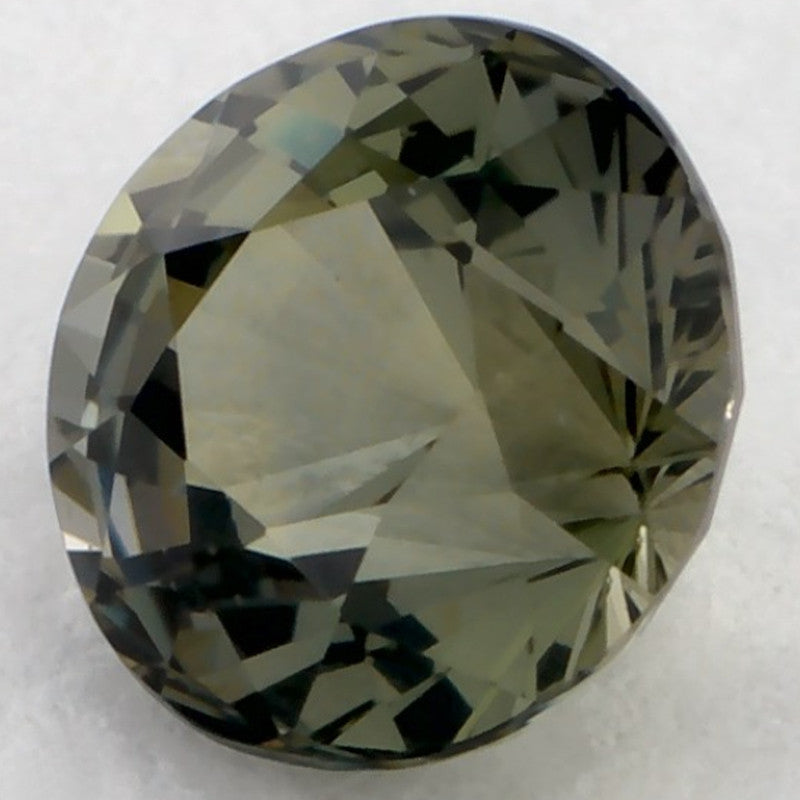1.07 Carat Round Natural Green Sapphire