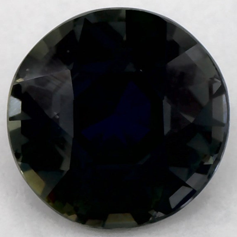 1.36 Carat Round Natural Green Sapphire