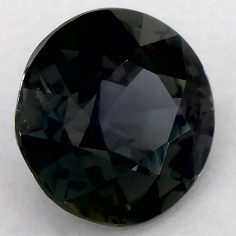 1.36 Carat Round Natural Green Sapphire