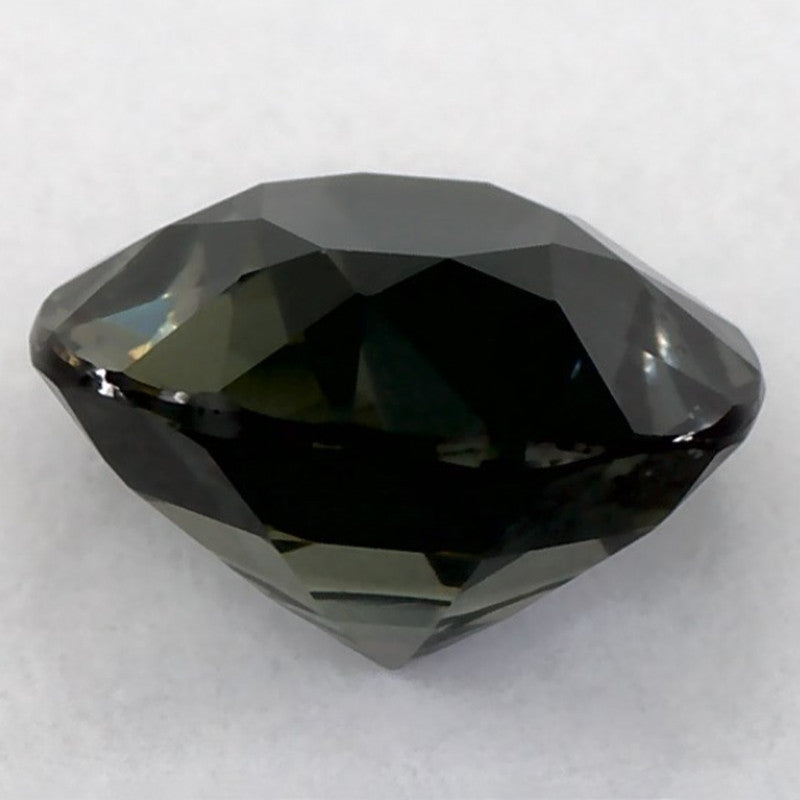 1.36 Carat Round Natural Green Sapphire