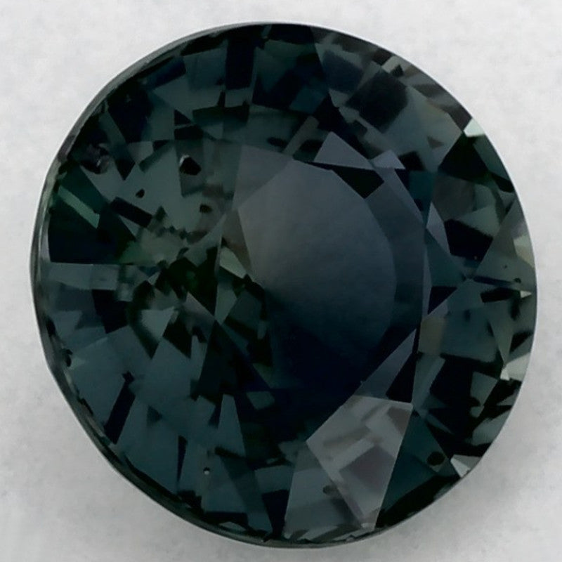 1.49 Carat Round Natural Green Sapphire
