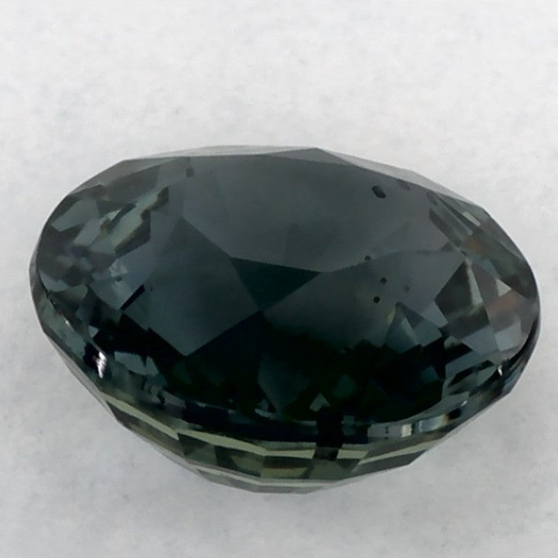 1.49 Carat Round Natural Green Sapphire