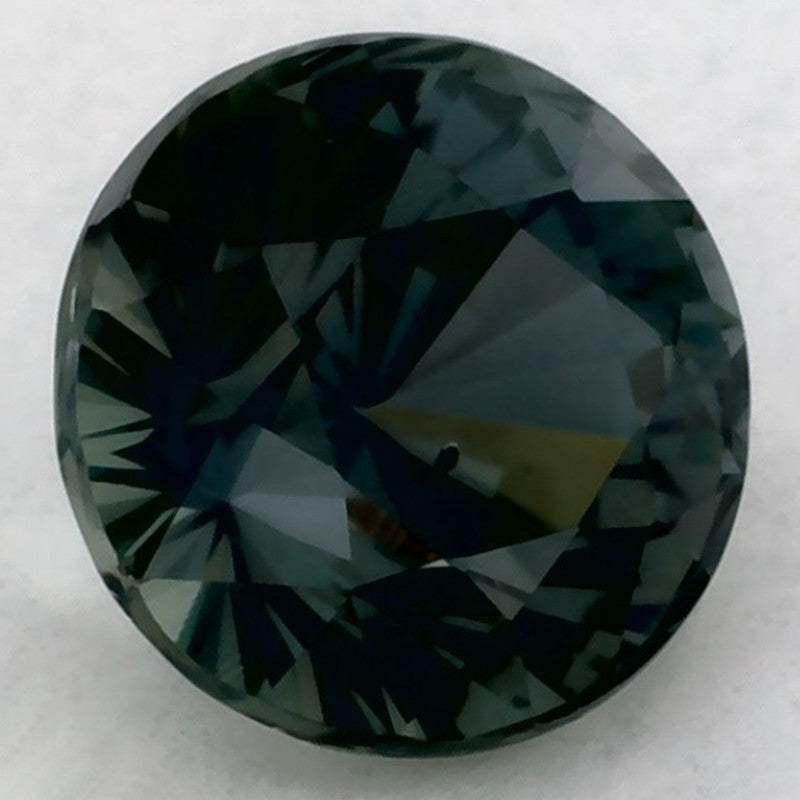 1.01 Carat Round Natural Green Sapphire