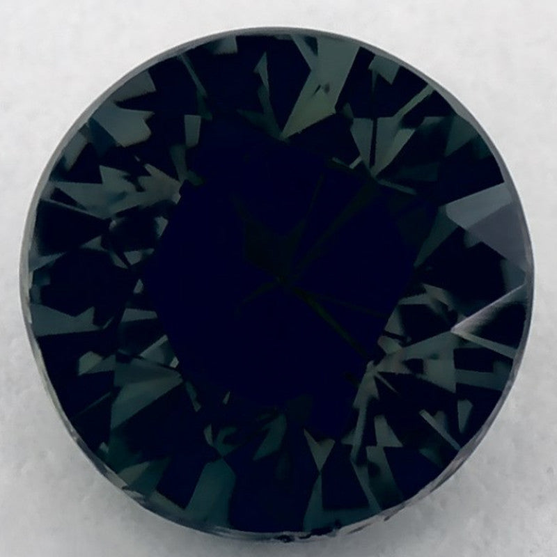 1.29 Carat Round Natural Green Sapphire