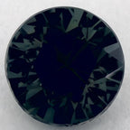 1.29 Carat Round Natural Green Sapphire