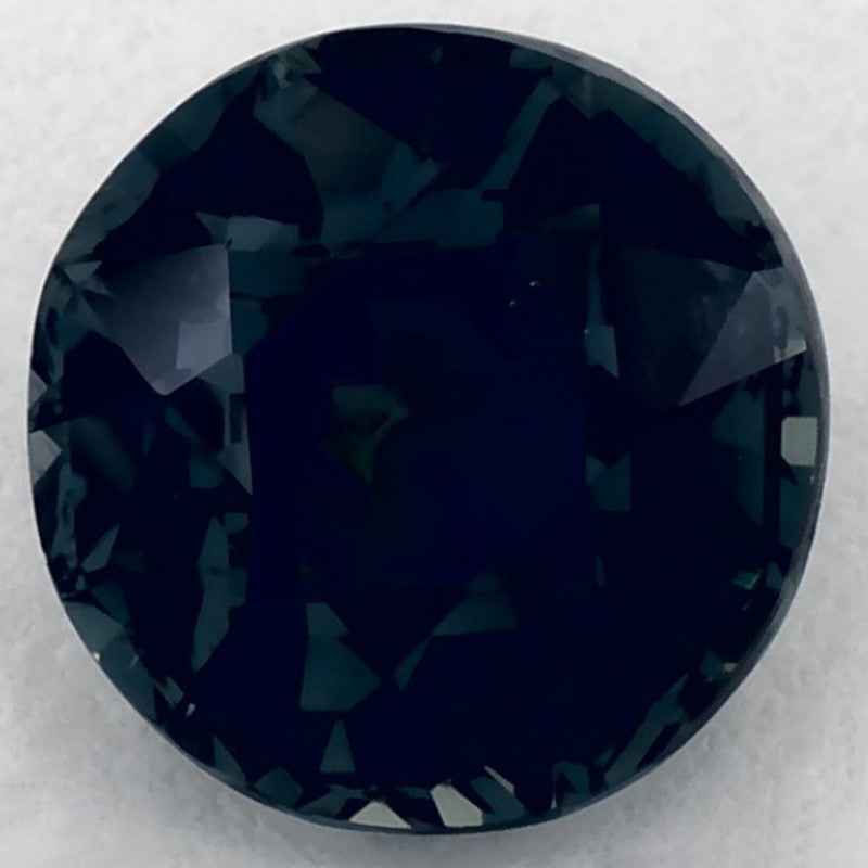 1.56 Carat Round Natural Green Sapphire