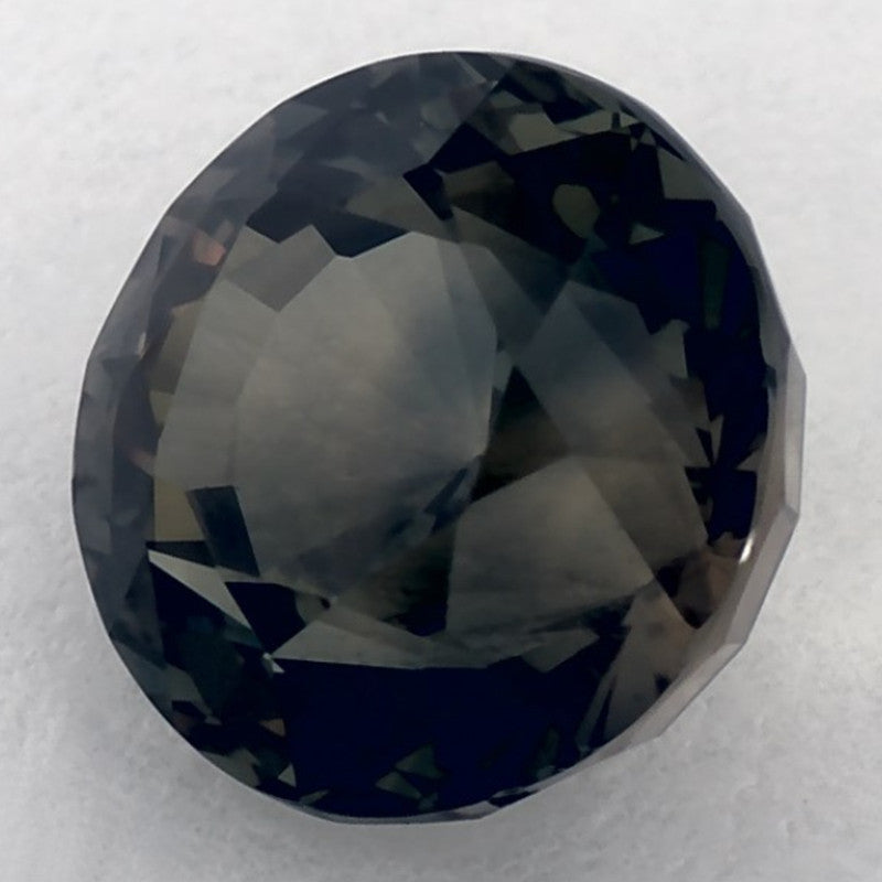 3.09 Carat Round Natural Green Sapphire