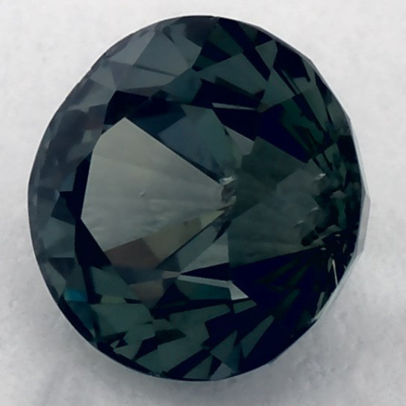 1.14 Carat Round Natural Green Sapphire