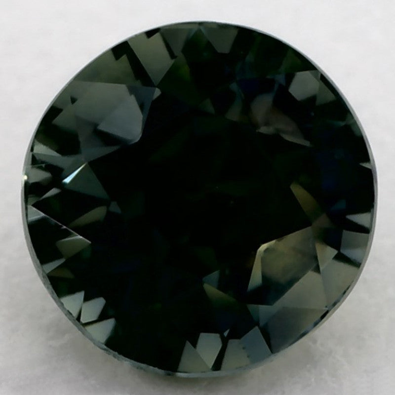 1.43 Carat Round Natural Green Sapphire