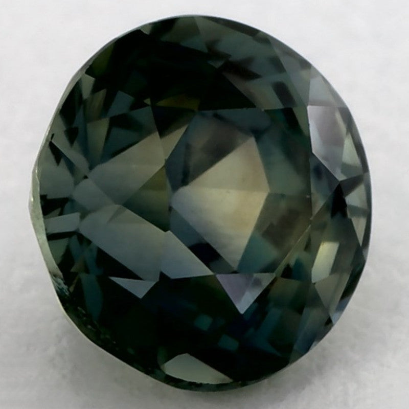 1.43 Carat Round Natural Green Sapphire