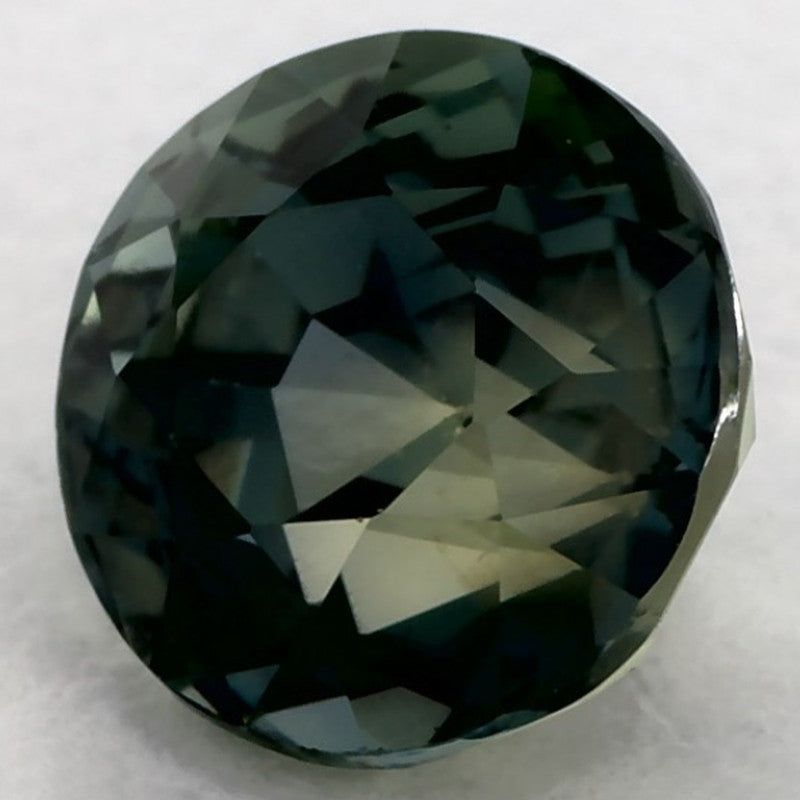 1.43 Carat Round Natural Green Sapphire