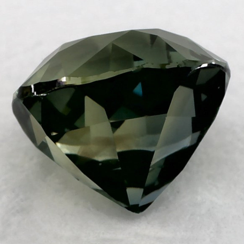 1.43 Carat Round Natural Green Sapphire