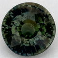 1.18 Carat Round Natural Green Sapphire