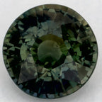 1.18 Carat Round Natural Green Sapphire