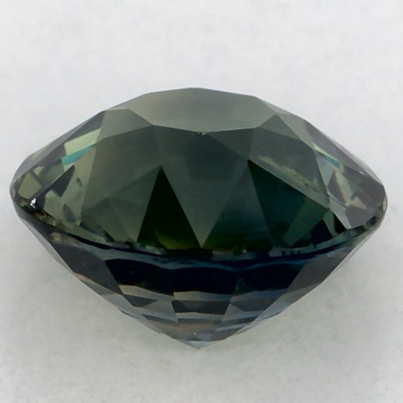 1.18 Carat Round Natural Green Sapphire
